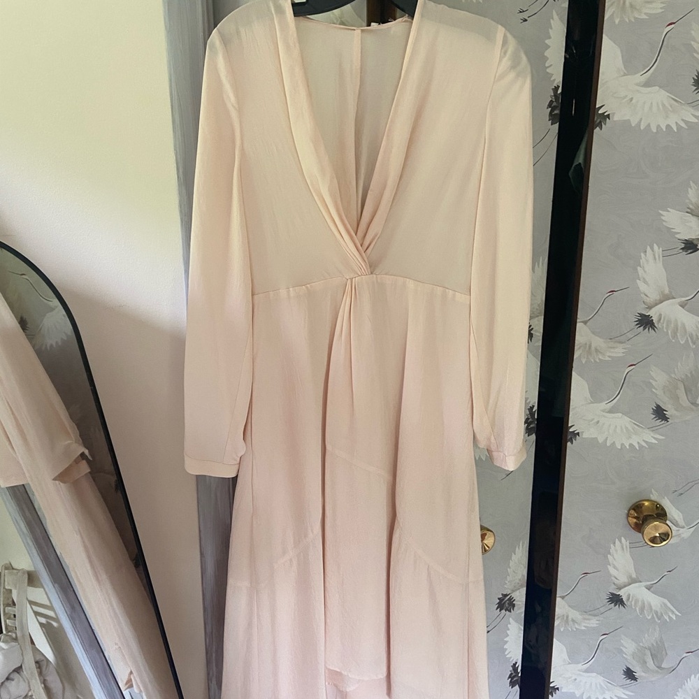 Vince Soft Pink Sheer Dress